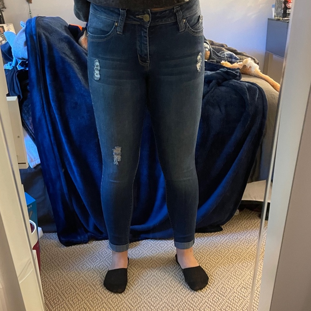 Lightly distressed jeans